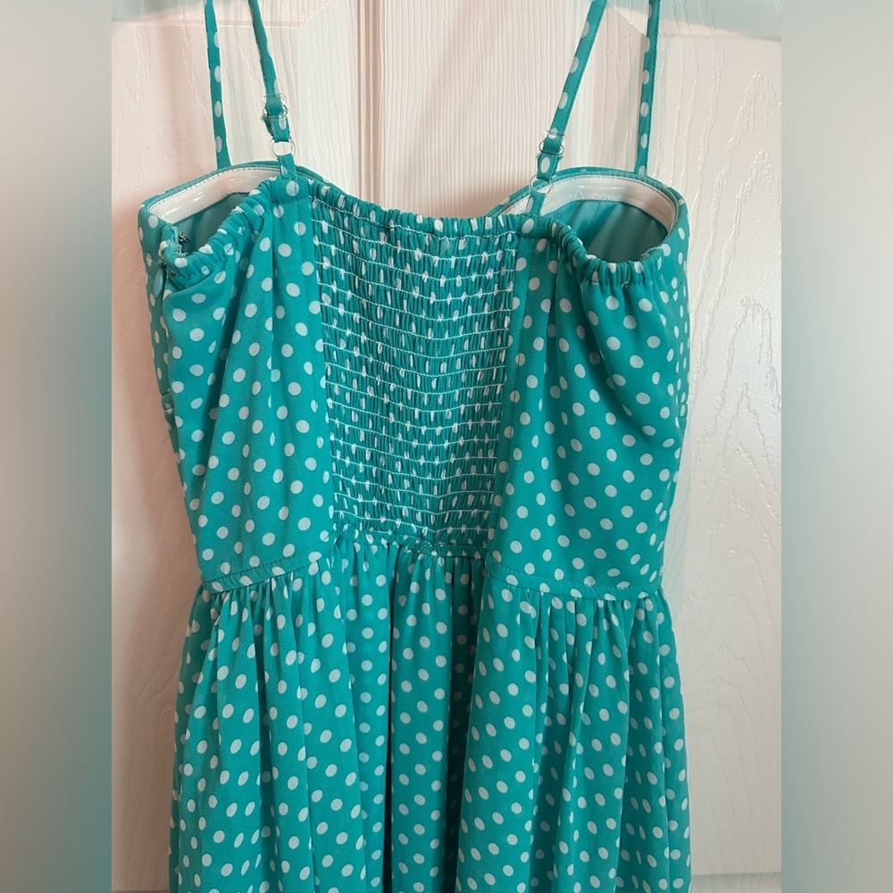 polka dot pinup rockabilly high low dress NWT - Picture 10 of 12
